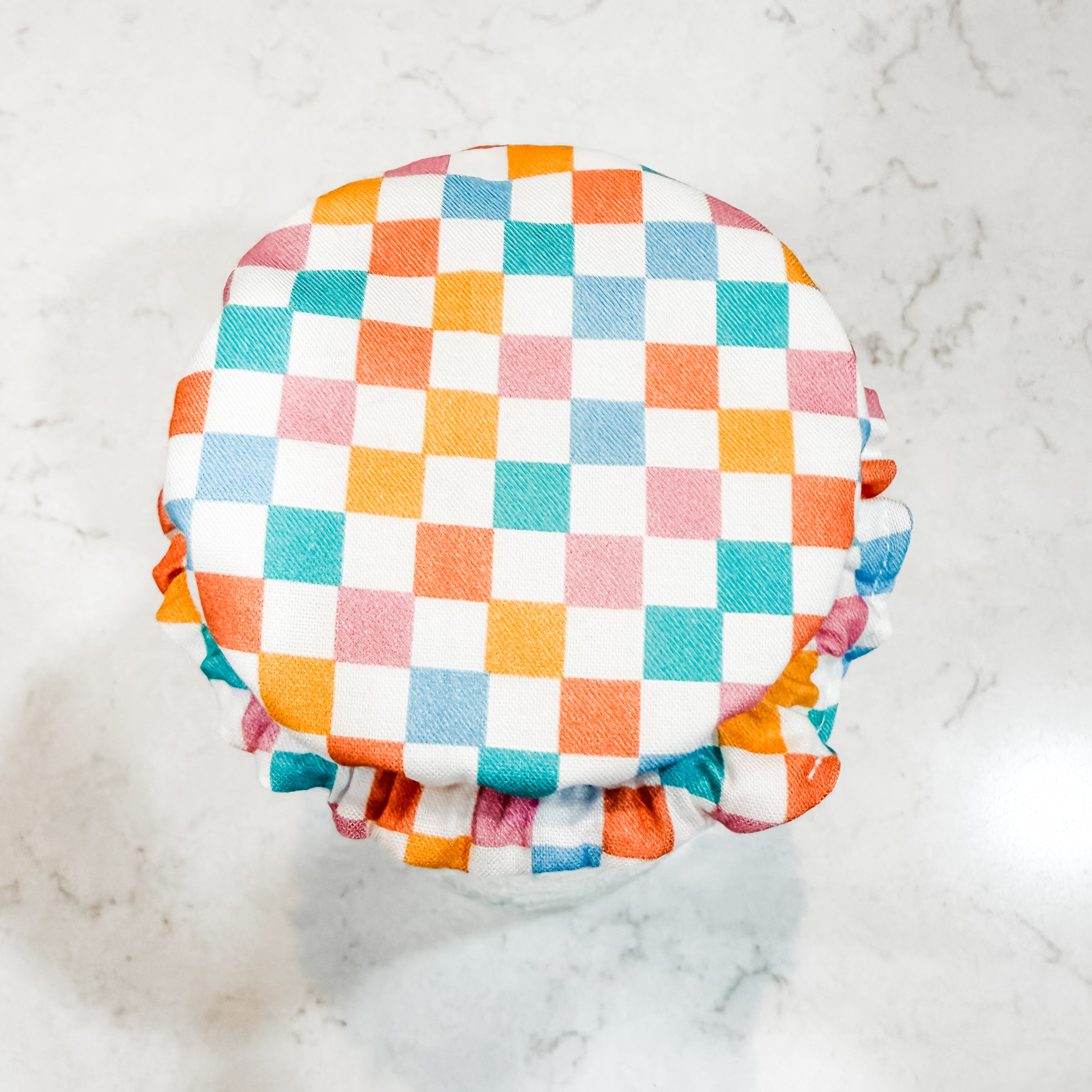 Sunshine Check Waterproof Jar Bonnet