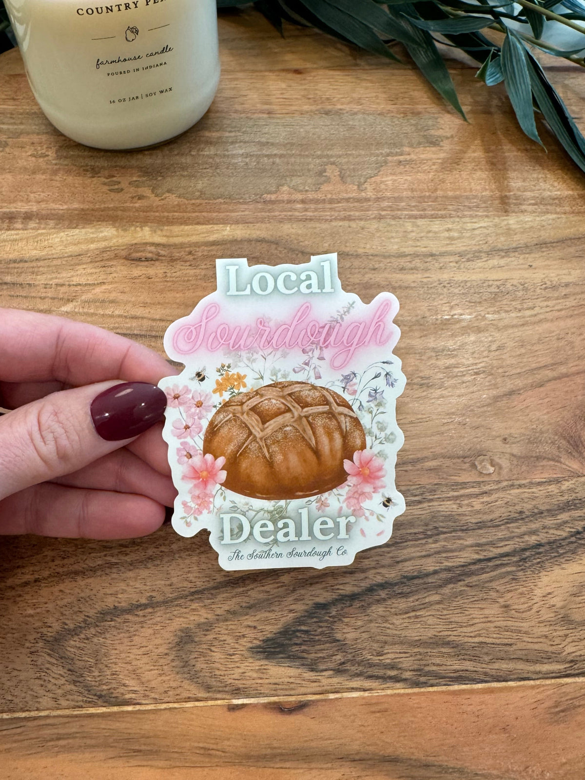 “Local Sourdough Dealer” Waterproof Vinyl Sticker