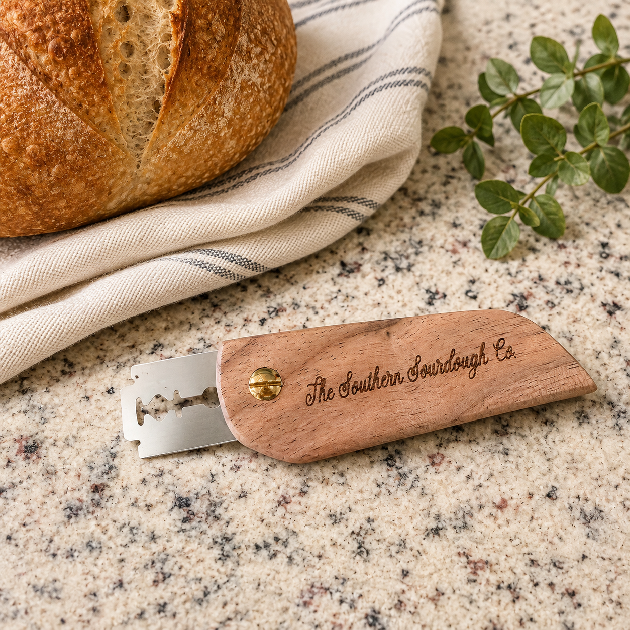 Black Walnut Sourdough Bread Lame | Decorative Scoring Tool