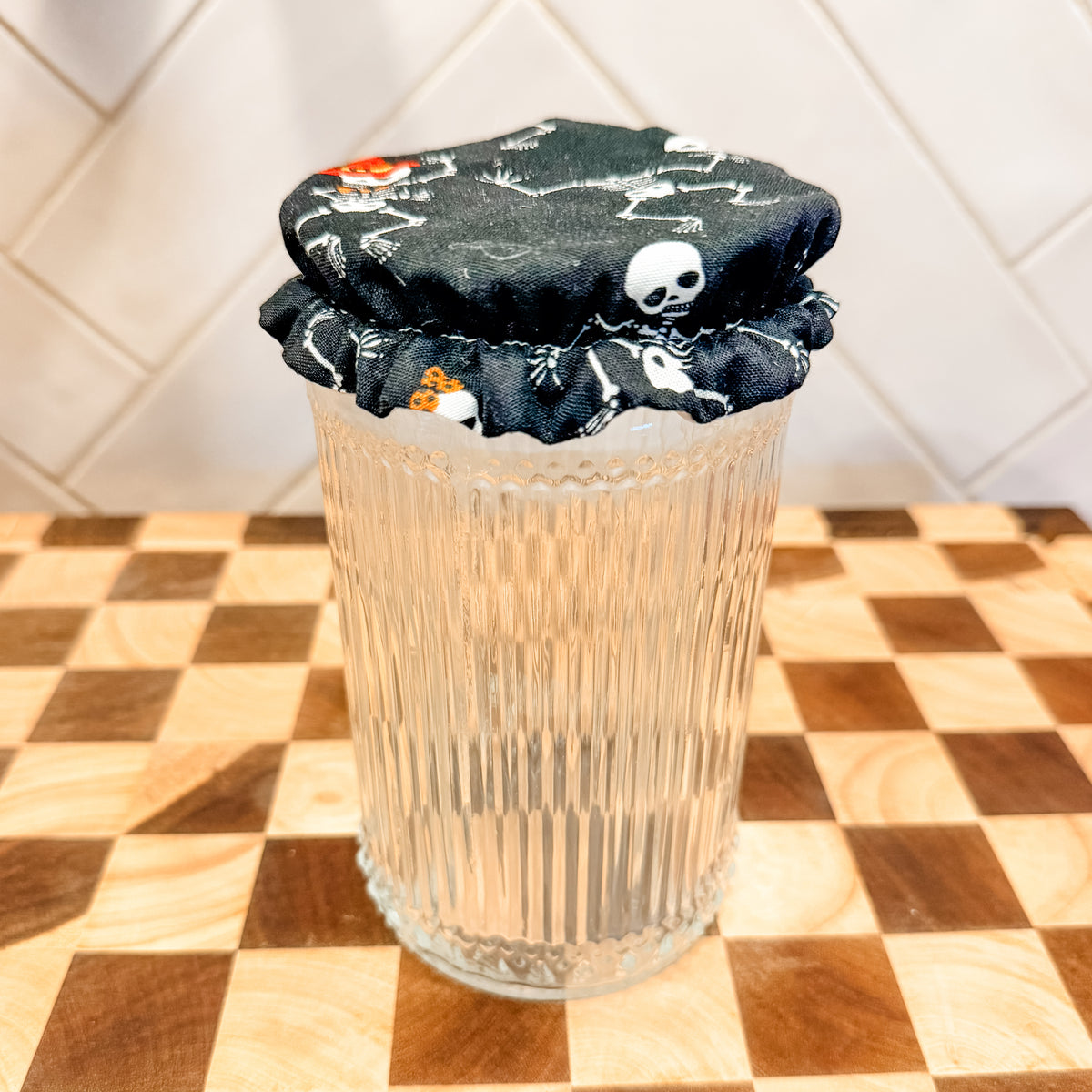 Skeleton Boogie Waterproof Jar Cover