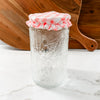 “Pink Gingham” Waterproof Jar Cover