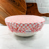 “Pink Gingham” XXL Waterproof Bowl Cover
