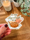 "In My Sourdough Era" Waterproof Vinyl Sticker