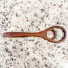Black Walnut Bread Whisk | 12” Sourdough Dough Mixer